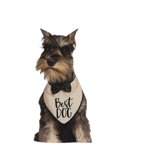 NWT Best Dog Bandana with Bow Tie Size Medium